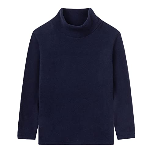 Image of LittleSpring Unisex Boys Girls Polar Fleece Shirt Base Turtleneck Top (2-14 Years)