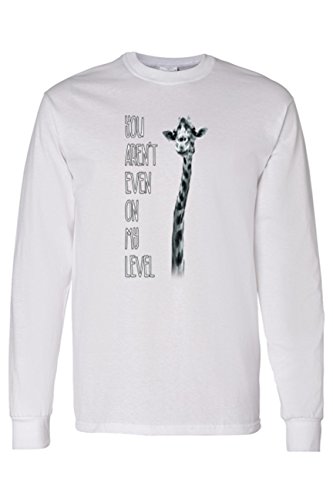 Men's Long Sleeve Shirt You aren't Even On My Level: White (XL)