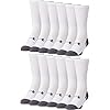 Under Armour Adult Resistor 3.0 Crew Socks, Multipairs , White/Graphite (12-Pairs) , X-Large