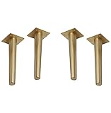 DFVV MöBelfüßE Aus Reinem Kupfer -TragfäHigkeit 800kg–Konisches Design – Rostschutz – Moderne SofafüßE, FüR Tv-SchrankfüßE, KaffeetischfüßE, SchrankfüßE