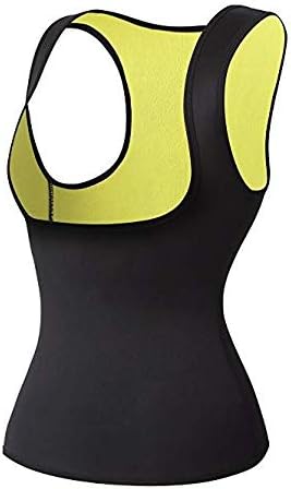 Women's Neoprene Sauna Vest with Sleeves Gym Hot Sweat Suit Weight Loss(XXX-Large, Black)