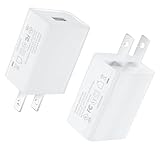 2Pack 5V 2A USB Charger for Wyze Cam,WyzeCam Pan,Oculus Go,Kasa Cam,Dropcam,Nest Cam,Cloud Cam,YI Dome IP Security Camera Charger Adapter Power Supply Cord Compatible with Fire Tablets E-Reader