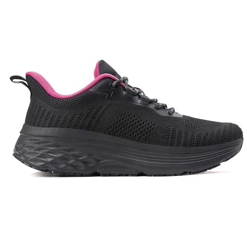 Image of AVW Womens Non Slip Work Shoes Water Resistant Walking Sneakers Food Service Chef Kitchen Shoes