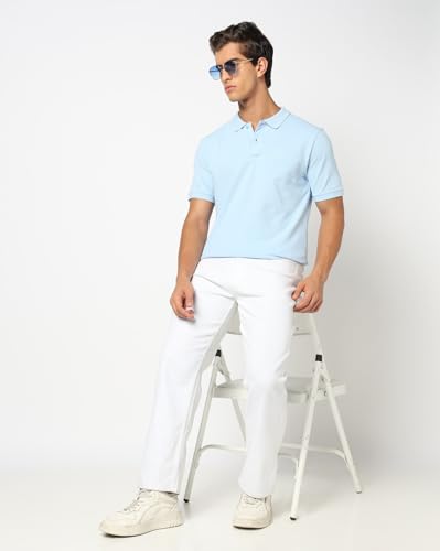 Image of Gap Men Solid Slim Fit Polo Neck Short Sleeves T-Shirt