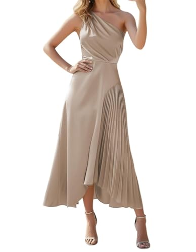 Robe de soirée de mariage pour femmes sans manches, robe de bal plissée