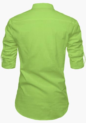 Image of Men's Cotton Blend Short Playful Mix Color Kurta - Pack 2