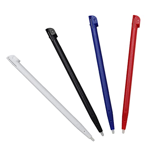 GGZone 4 lápices capacitivos de plástico para Pantalla de Consola de Juegos, Repuesto para Nintendo 2DS Tactil, Accesorios de Consola de Juegos (4 Piezas Mix)