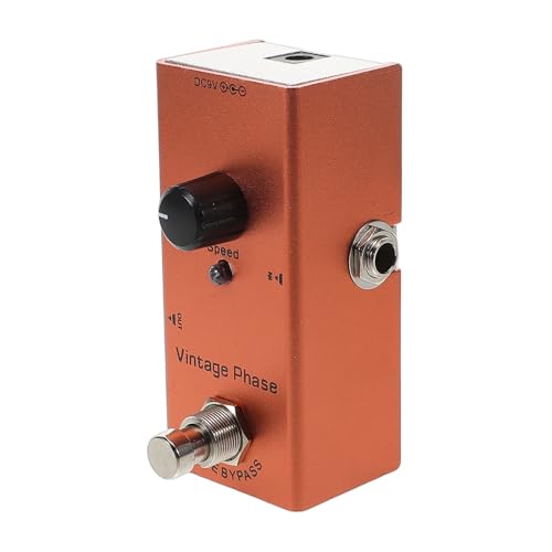 Pédale de phase True Bypass YARNOW mini rétro pour guitare électrique avec indicateur d'état