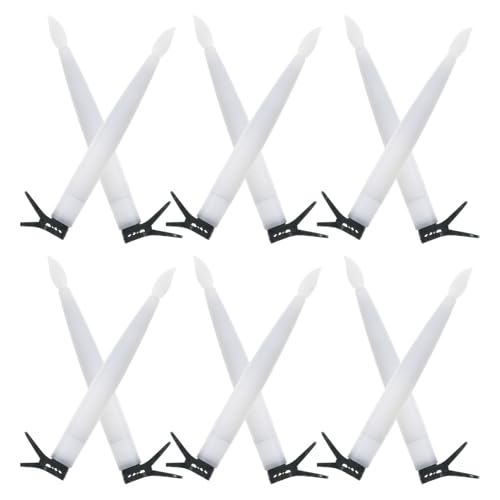 DOITOOL 12 Sets Christmas Tree Candle Lights with Clips Hooks - Warm White LED Clip-On Christmas Tree Taper Candles for Holiday Seasonal Decorations