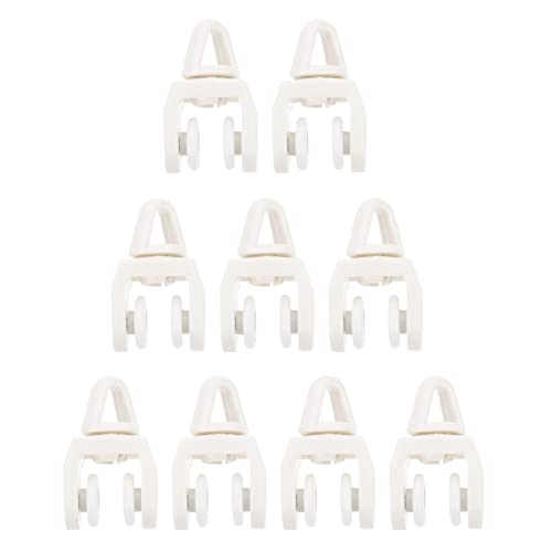 Cabilock 50pcs Curtain Glider Rollers for Rv Ceiling Track Silent Mute Pulley High Flexibility Track Suit