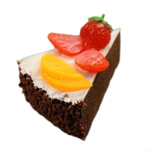 Modelo de pastel artificial para panaderías y decoraciones de fiestas, accesorio realista de comida falsa hecho de espuma de poliuretano suave para un manejo ligero y seguro (B)