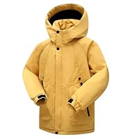 duxyoz Kids Waterproof Jacket - Windproof,Lightweight,Breathable,Padded,Warm,Packable Raincoat for Girls & Boys Rain Jacket 7-17 Years