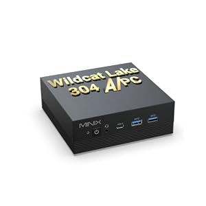 MINIX N304-AI Mini PC, Intel Core 3 304, Windows 11 Pro Mini Computer