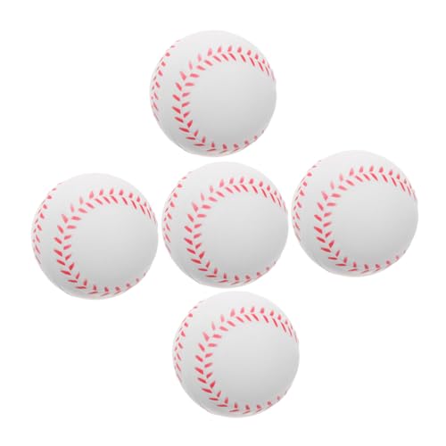 INOOMP 5Pcs PU Foam Baseball Training Set for Soft Practice Balls for Beginners Friendly Design for Youth Baseball Skills Development