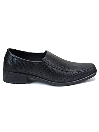 AJANTA Mens Black Formal Shoes