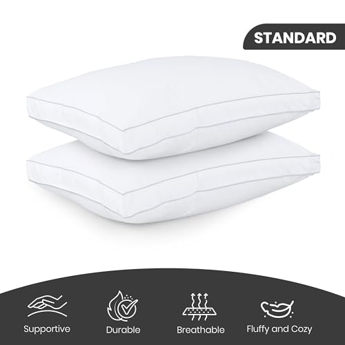 image for Utopia Bedding Bed Pillows for Sleeping Standard Size (White), Set of 