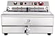 Doppelfritteuse Beeketal BWF-301P für Gastronomie mit Kaltzonen-Technologie