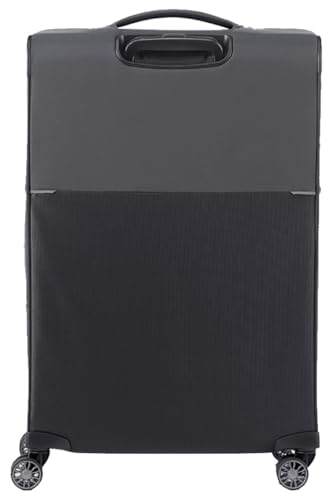Image of Samsonite Nylon 8 Wheels 73H 71 Cms Spinner Softsided Medium Check-In Luggage | Trolley Bag For Men Women, Black