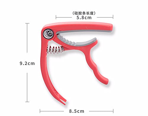 EURYTKS Capo de Guitare en Acier en Plastique pour ukulélé Professionnel Capo de Guitare électrique Portable Capo de… - Les Beatles, Paul McCartney, John Lennon, RIngo Starr, George Harrison EURYTKS Capo de Guitare en Acier en Plastique pour ukulélé Professionnel Capo de Guitare électrique Portable Capo de… – Image 3