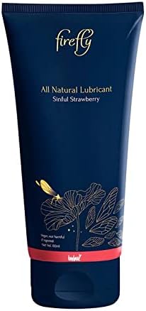 IMBUE Firefly Lube | All Natural Lubricant Cream for Men & Women | Water Based Lube Cream | Vegan | Ayurvedic | Natural Strawberry Flavor - 100ml