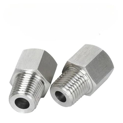 Adaptador NPT de alta presión de acero inoxidable con reducción hexagonal M12 M5 2