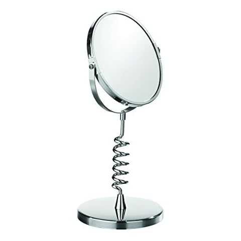 Premier Housewares Chrome Stand Bathroom Mirror Cover