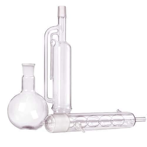 FZN Glass Soxhlet Apparatus Complete Set || Soxhlet Apparatus With Extractor || Soxhlet Apparatus With 500 Ml Flask and 250 Ml extractor ||