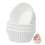 Cabilock 100 piezas Moldes Papel Cupcakes Resistentes al Calor Desechables sin Olor ni Decoloración para Repostería y Pastelería Profesional