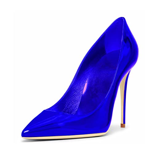 Women Pumps Formal Pointed Toe Patent Leather Classic High Heel Sexy Stilettos Slip On Office Party Evening Dress Shoes2