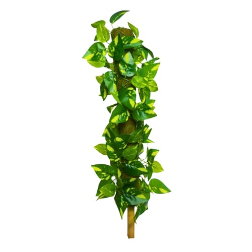 Image of fancymart Artificial Leaves Vine on Moss Stick 60 cm (Without Pot) | Decorative Indoor Plant for Home, Office, Cafe & Restaurant