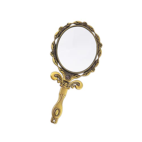 La mejor selección de Espejos de mano favoritos de las personas. 45 MAGICLULU Espejo De Bolsillo Vintage con Mango Plegable Espejo De Maquillaje Ovalado Portátil para Mujeres Y Niñas Accesorio De Viaje Ligero