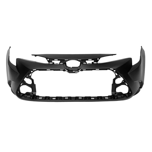 Image of Compatible with Toyota Corolla 2020-2022 Front Bumper Cover | Without Parking Sensor Holes, Sedan, Hybrid, Ready to Paint, OEM 52119F2921, TO1000459