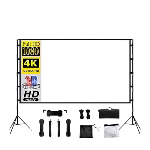 Pantalla de proyector plegable doble trípode 100 pulgadas