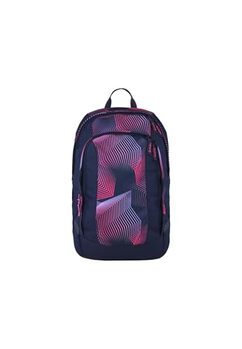 Satch air ab 5. Klasse gepolstert 26L Stauraum standfest Laptopfach Seismic Pink - Dunkelblau