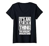 Photo Gallery donna it s an alice thing you wouldn t understand - first name maglietta con collo a v Photo Gallery donna it s an alice thing you wouldn t understand - first name maglietta con collo a v