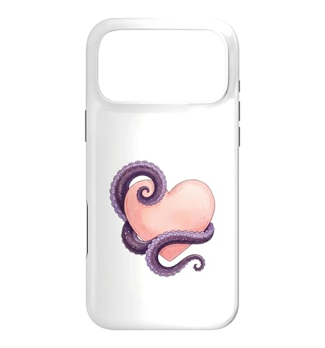 Octopus Heart Tentacle Ocean Love Cute Octopus �X�}�z�P�[�X iPhone 17 Pro Max �p