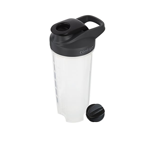 Contigo - 70290 Contigo Shake & Go Fit Snap Lid Shaker Bottle, 28 oz, Black - Image 4