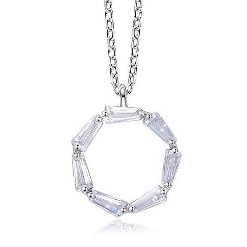Collier femme argent 925 avec pendentif en zircon pour sublimer vos tenues de soirée