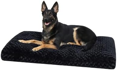 KSIIA Washable Dog Bed Anti-Slip Dog Crate Beds Deluxe Plush Kenn...