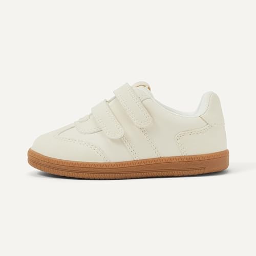 Image of Amazon Essentials x Sofia Grainge Unisex Kids and Toddlers' Hook and Loop Sneakers with Rubber Sole
