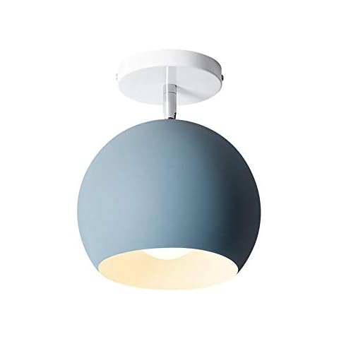 Mopoq Moderne Aluminium-Aisle-Deckenleuchten Macaron Bunte Garderobe Kleine Deckenleuchte for Badezimmer Balkon Veranda Flur Foyer einstellbarer Winkel kreative Deckenleuchte Licht Cover