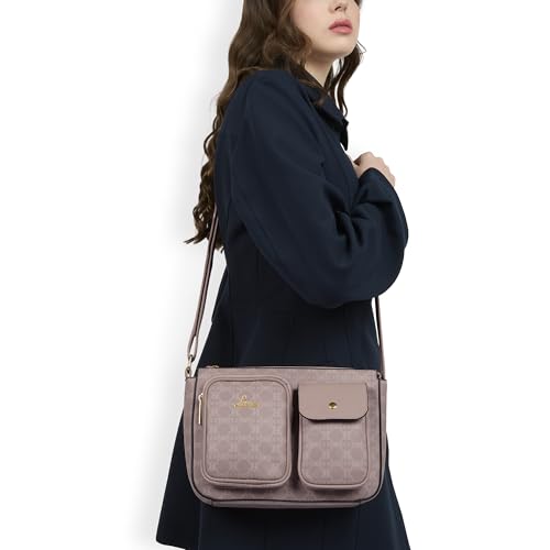 Image of Lavie Women's Monogram Elsa Pocket Crossbody Sling Bag | Ladies Purse Handbag | Gift for Women