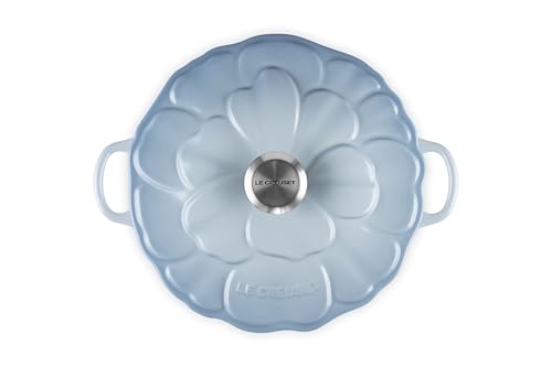 Image of Le Creuset Enameled Cast Iron Petal Braiser, 2.25 qt., Coastal Blue