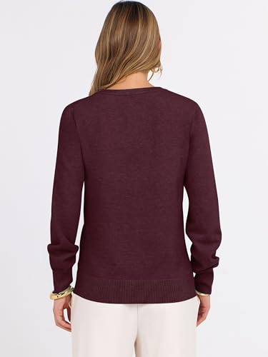 Image of ANRABESS Women's Long Sleeve V Neck Basic Sweaters | Classic Pullover Tops,Soft Loose,Business Casual Work,Travel Vacation,All Day Wear,Fall Spring Outfits,Winter Layer Clothing