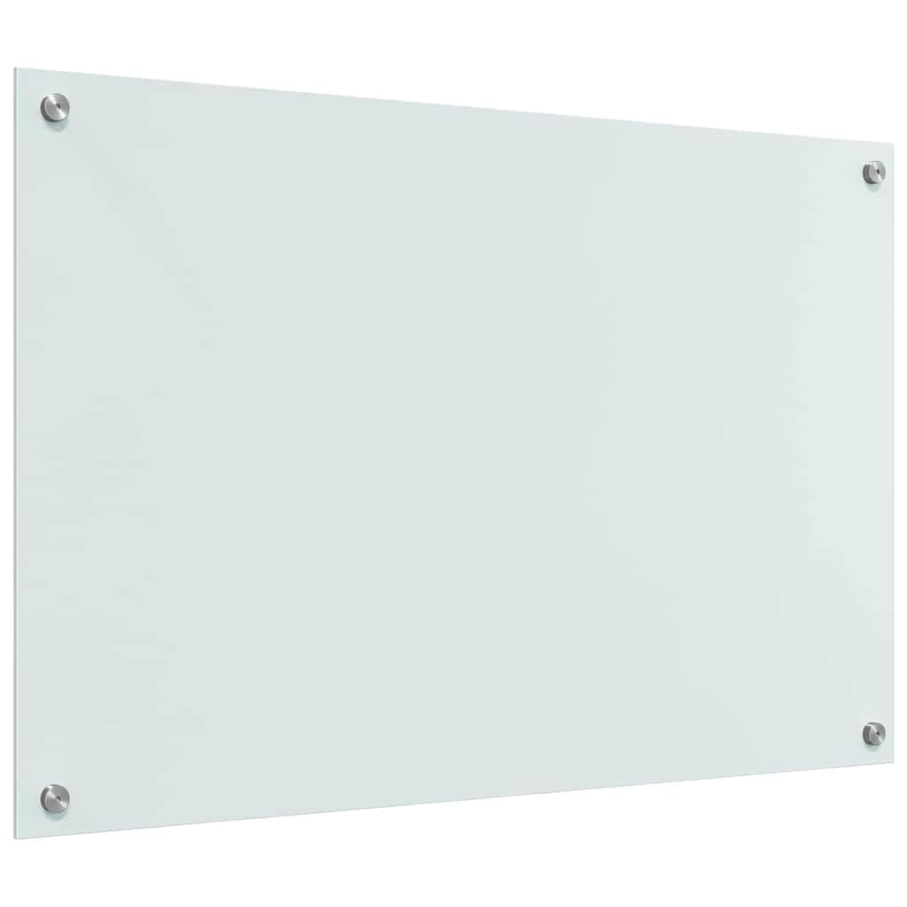 Solivagant Küchenrückwand 2 pcs Weiß 90 x 60 cm Gehärtetes Glas, Küche Esszimmer,Küchenhelfer -utensilien, 23.3 kg-3415526