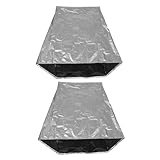 SEWACC 2 Stück Pack Gartenschlauchaufroller Abdeckung aus 210d Oxford Gewebe UV Beständig für Freistehende Schlauchwagen Outdoor Schutzhaube 88x66x63cm