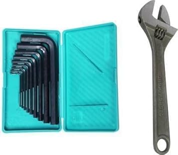 8 INCH ADJUSTABLE KEY Single Sided Pipe Wrench | Basics Allen Key 9 Allen Wrench Set