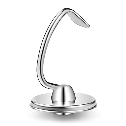 Stainless Steel K45DH Dough Hook Attachment for KitchenAid 4.5-5Q Ttilt-Head Mixer Parts Accessories