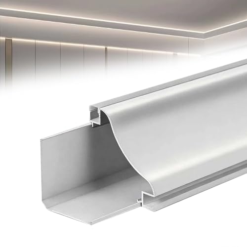 Moulure LED plafond cinéma profilé aluminium de 2,8m en saillie