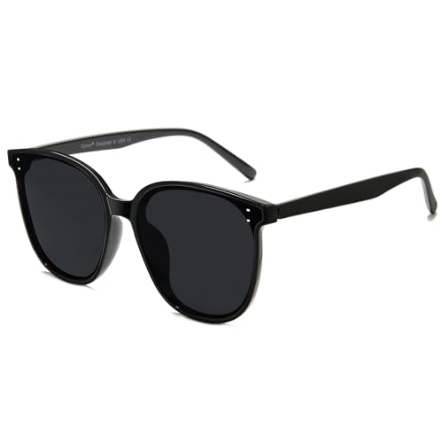 Cyxus Oversized Cat Eye Sunglasses for Women Polarized Lens UV Protection for Beach Music Festivals Shopping 1902